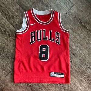 Authentic Chicago Bulls Nike Icon Ed. Swingman Jersey Red Zach Lavine Youth S